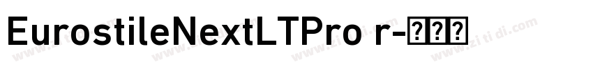EurostileNextLTPro r字体转换